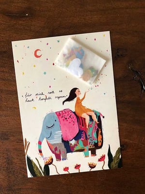 postkarte + konfetti ♡