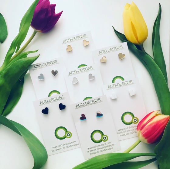 Image of Náušnice Srdíčka větší