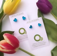 Image 2 of Náušnice Srdíčka barevné větší 