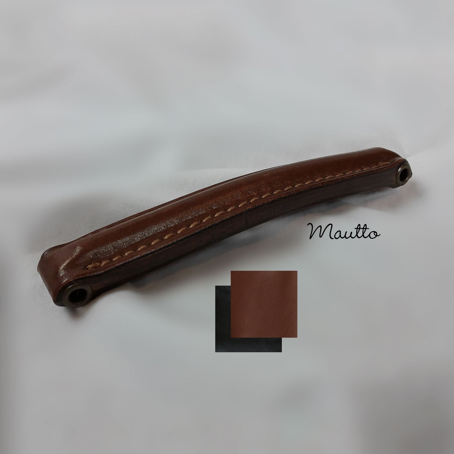 Leather Briefcase Handle - Black or Brown - 6 inch Length, 1 inch Wide