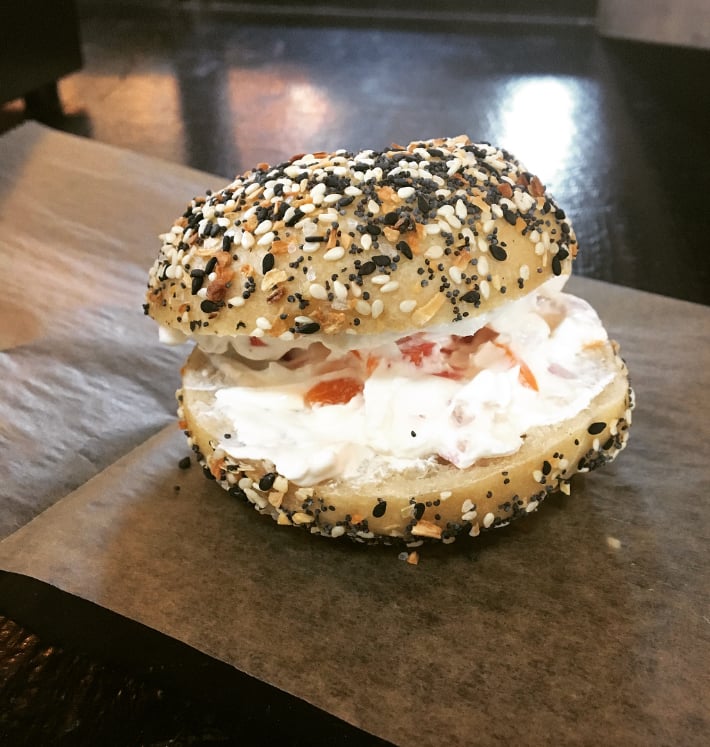Image of Head over to Twopoodlesbagels.com.