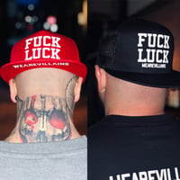 Image 1 of FUCK LUCK SnapBack hat