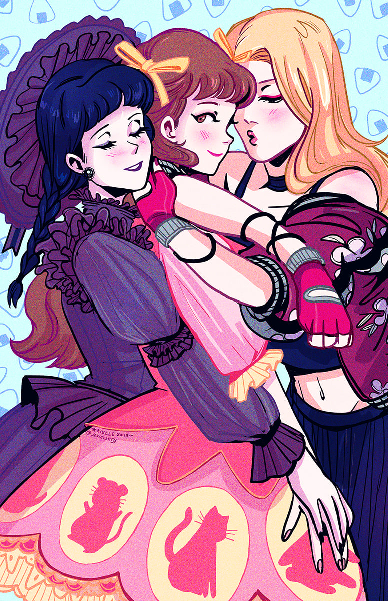 Image of Hana, Tohru, & Uo Print