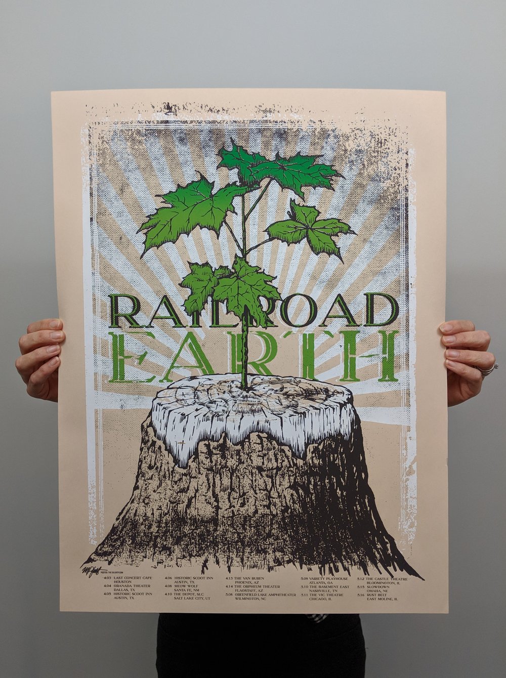 Railroad Earth Tour Poster, 2019