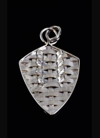 Arrowhead Basket weave pendant