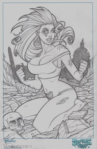 Image of Zombie Tramp 58 Awesome Con Original Cover Art