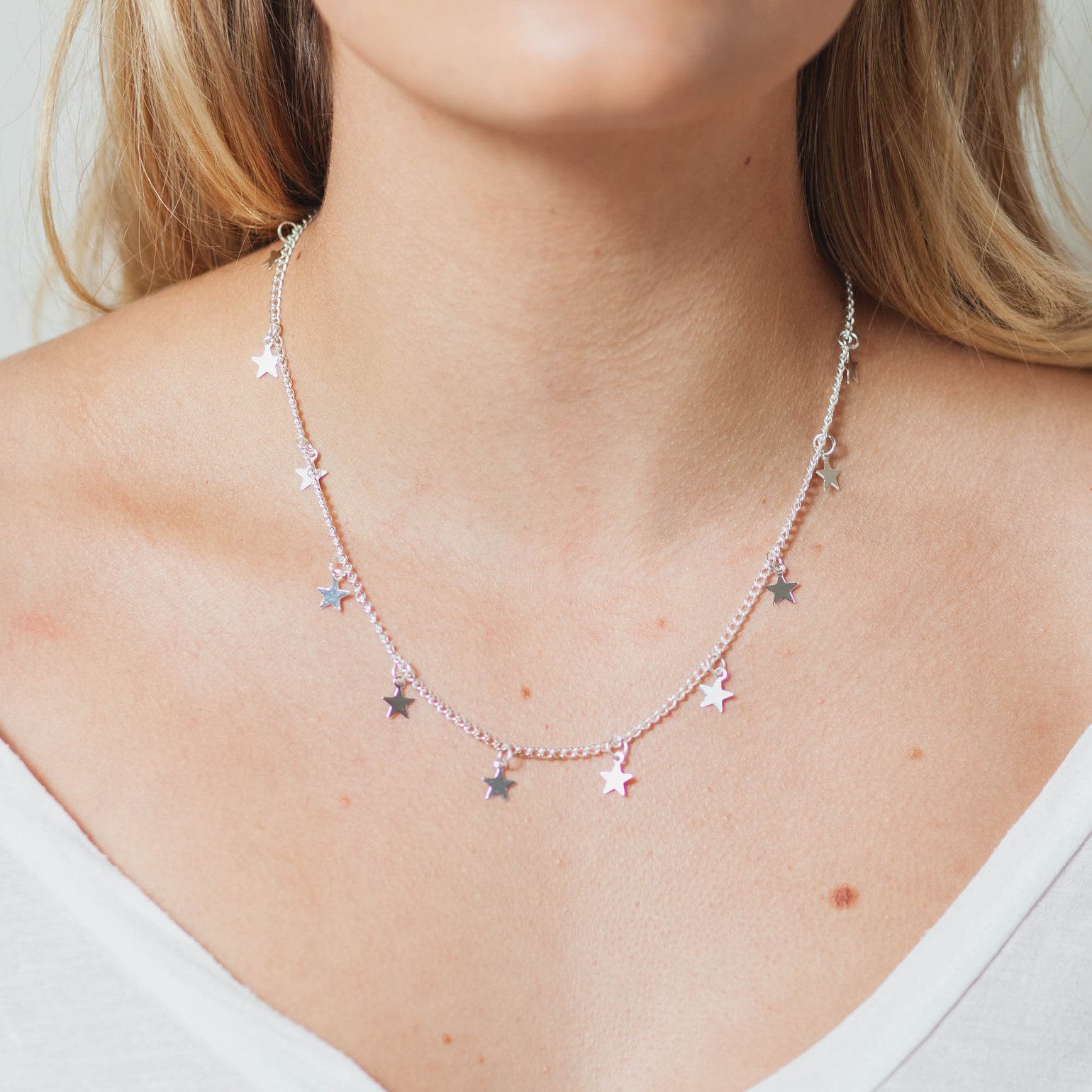 Star Drop Necklace C O N S T A N C E G O L D Star Drop Necklace C O N S T A N C E G O L D