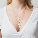 Image of NATURAL + DIPPED SHELL NECKLACE