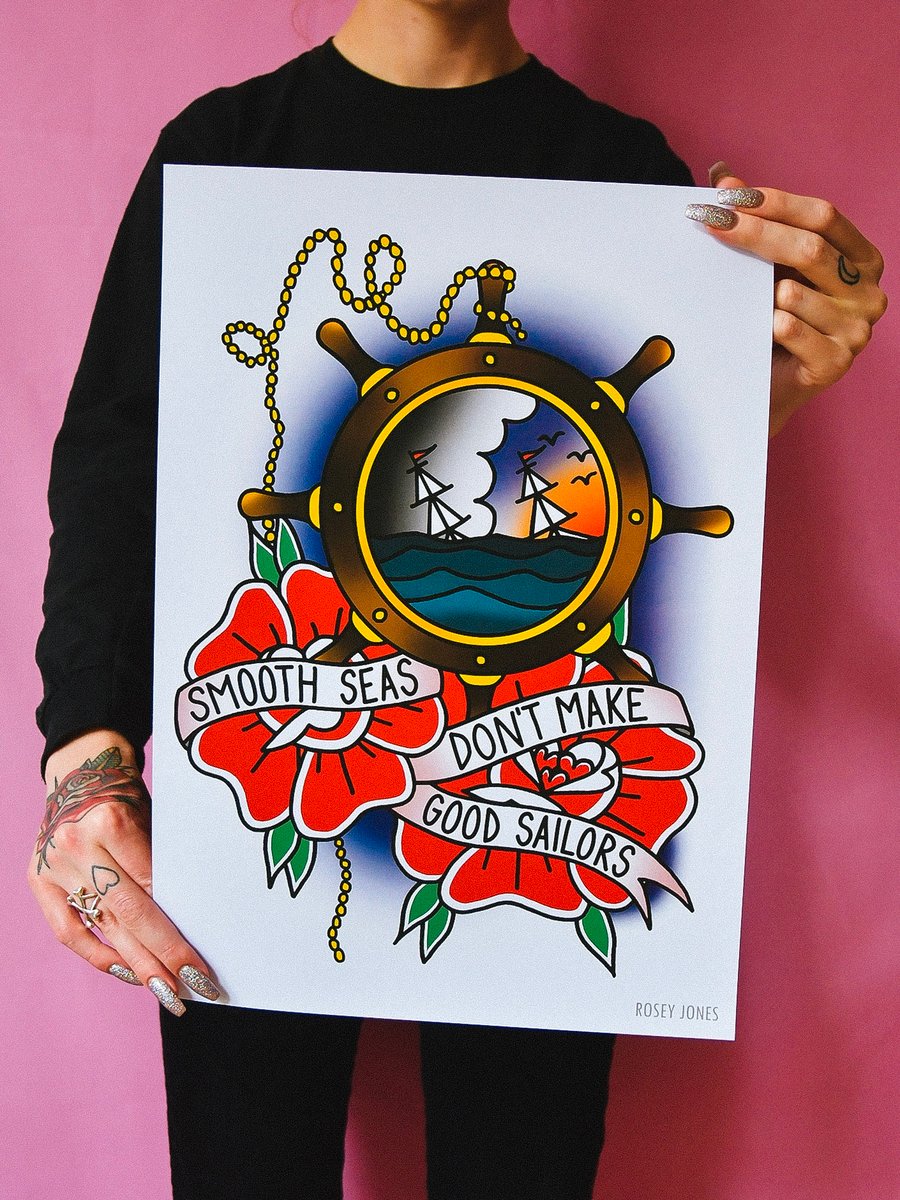 Print Smooth Seas | Rosey Jones