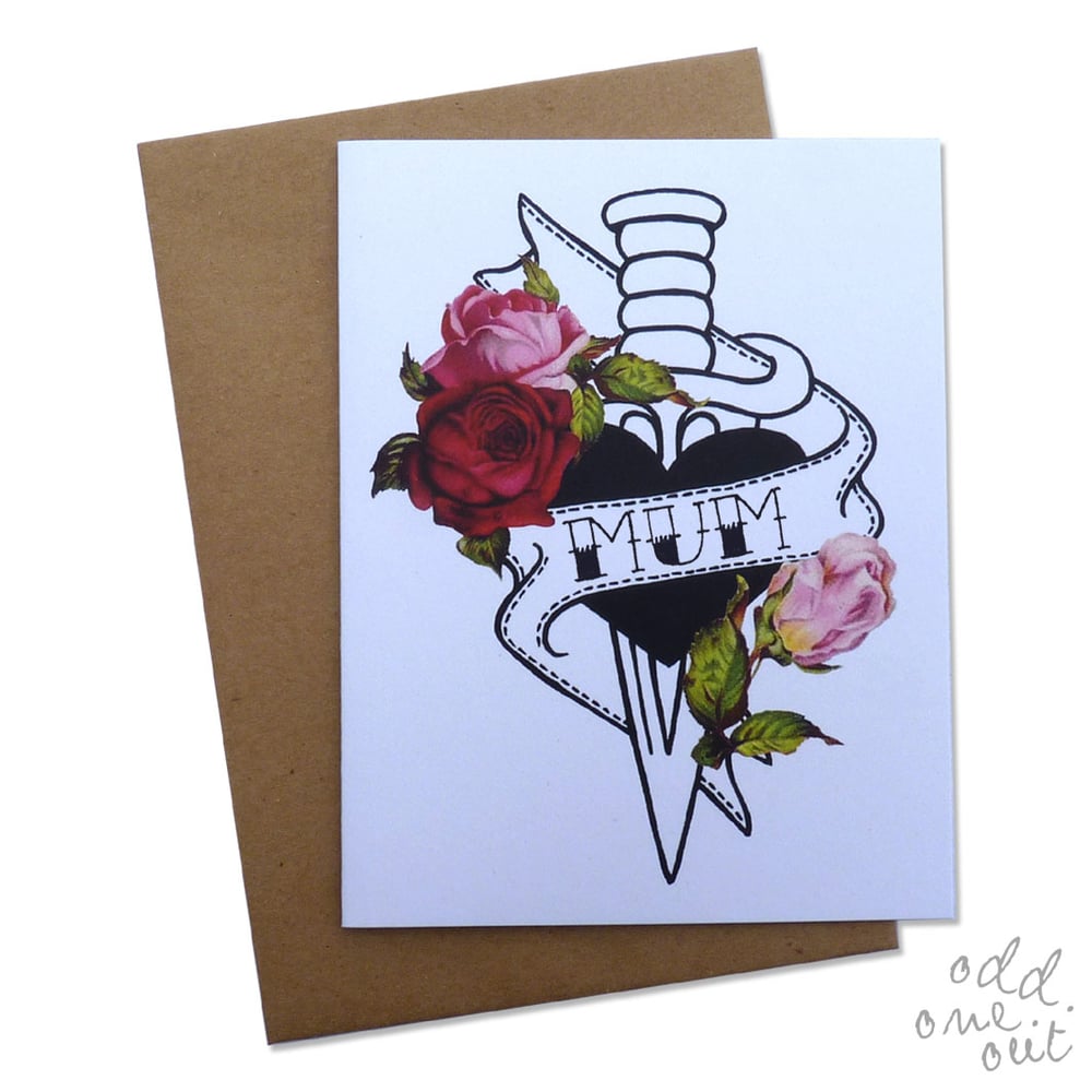 Image of Mum - Hand lettered Mothers Day Card