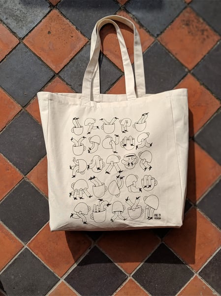 Image of ' Coffee Cups ' Canvas Tote Bag