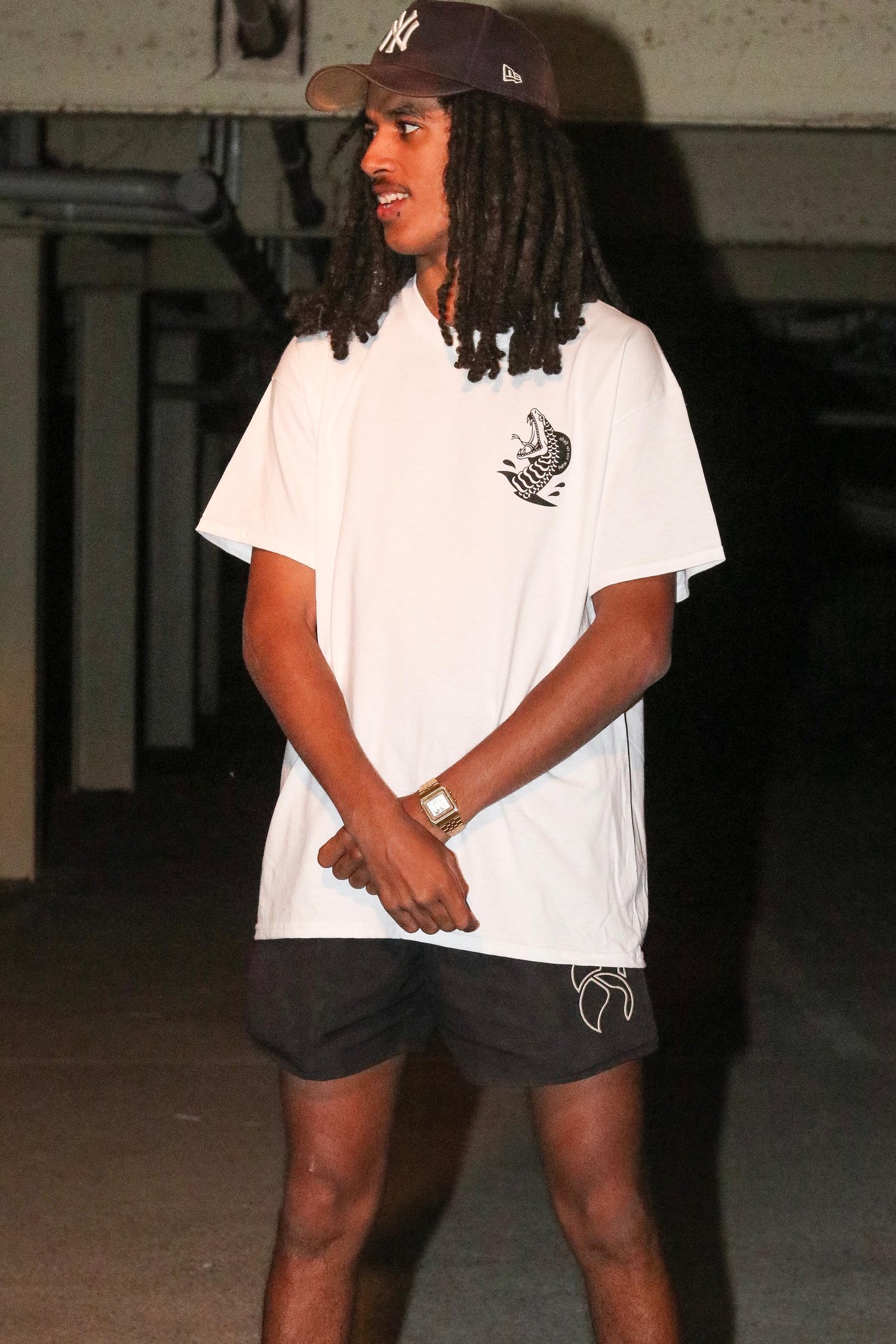 WHITE SNAKE TEE