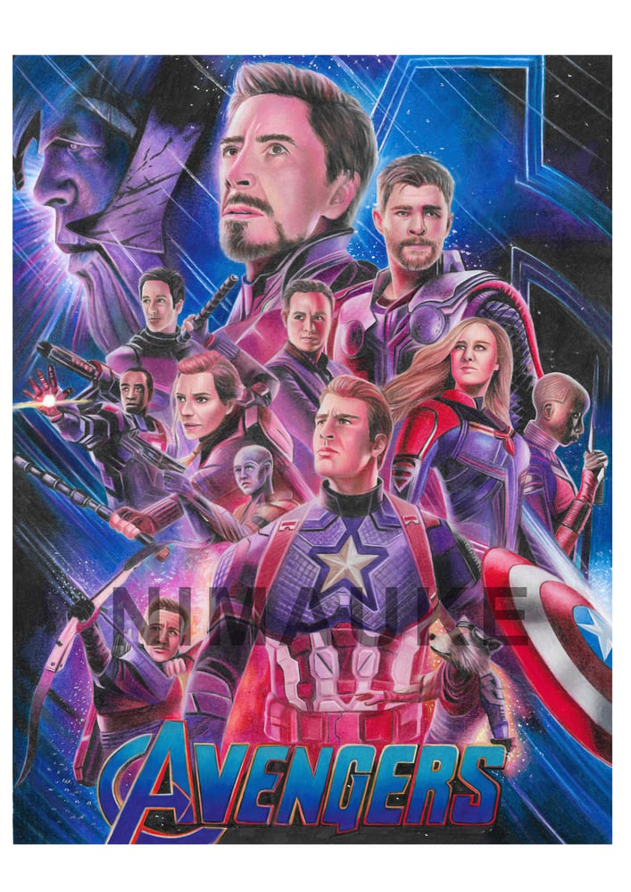 Image of Avengers Endgame -  Drawing (Print /Original Drawing)