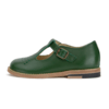 Image of DOTTIE T-BAR SHOE PEA GREEN LEATHER | BABY