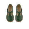 Image of DOTTIE T-BAR SHOE PEA GREEN LEATHER | CHILD