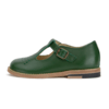 Image of DOTTIE T-BAR SHOE PEA GREEN LEATHER | CHILD