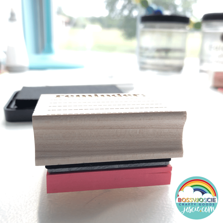 Mini post-it note reminder stamp Image 2