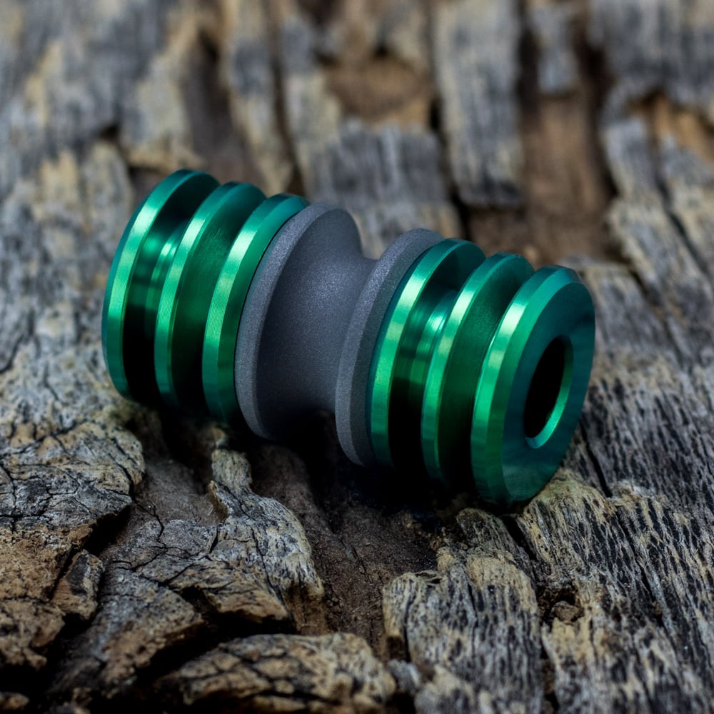 Image of Blasted & Toxic Green Triple Bead Set #1