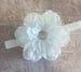 Image of ROCK BOTTOM BLOWOUT SALE White 4 Inch Layered Flower Headband