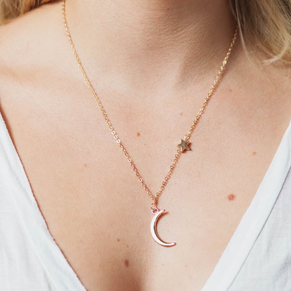 Image of LUNA + STAR NECKLACE