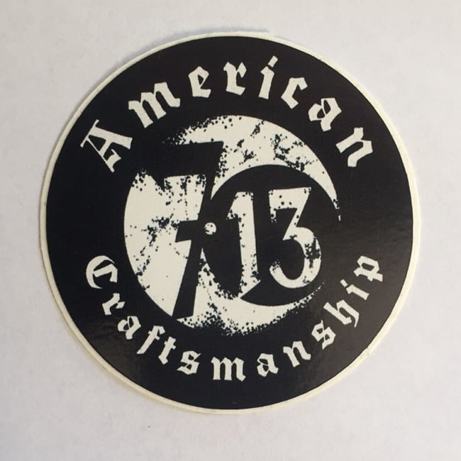 Image of Seven 13 American Craftsmanship Logo Sticker