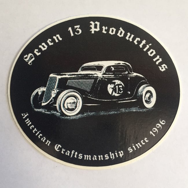 Image of Seven 13 Productions Three Window Coupe Sticker