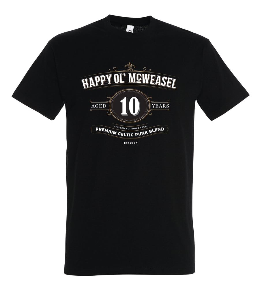 Image of 10 YEARS ANNIVERSARY, T-shirt, Black