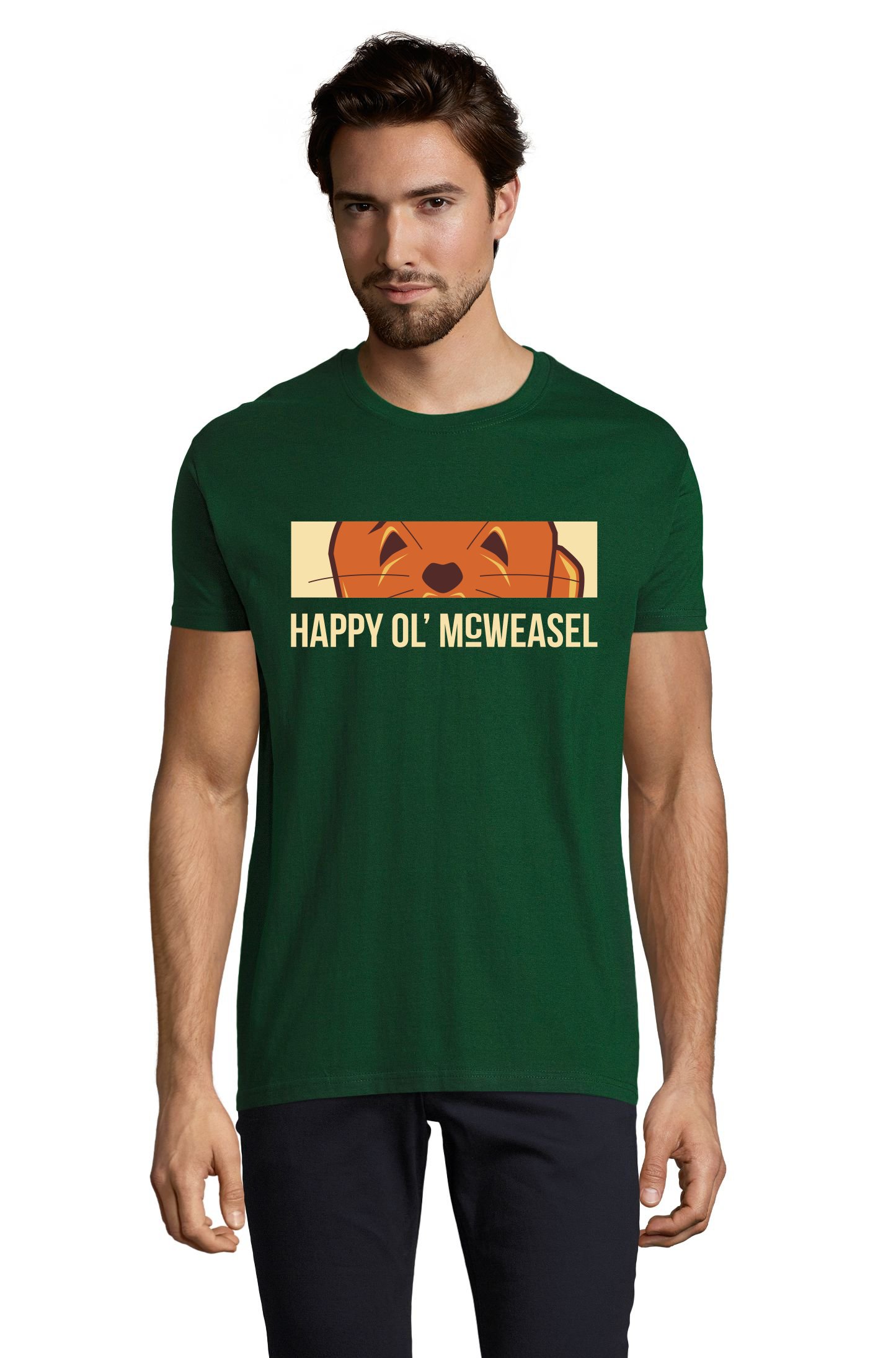ANIME, T-shirt, Green | HAPPY OL' McWEASEL merchandise