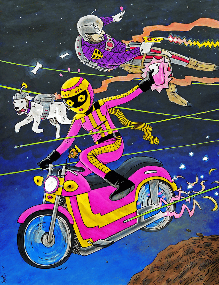 Image of Pink Lemonade original full color art