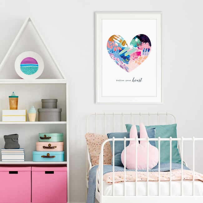Abstract Heart - Art Print