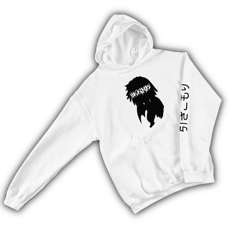 Image of Nosgov x Emo Yardii Hikikomori Hoodie White