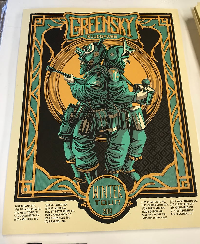 Image of Greensky Bluegrass - Winter Tour Poster