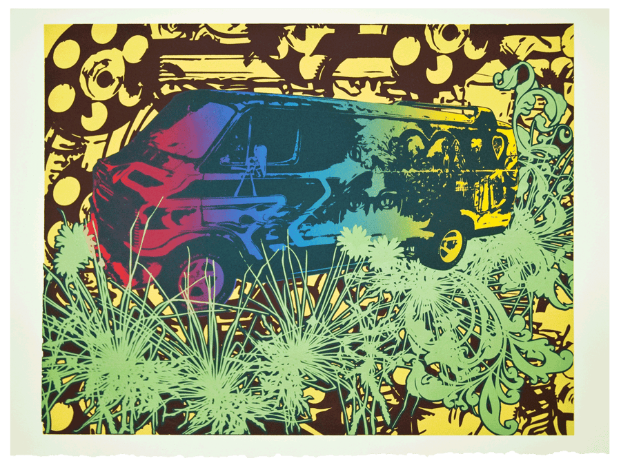 Image of Limited Edition Silkscreen Print – Dodge Van (Artist Proof)