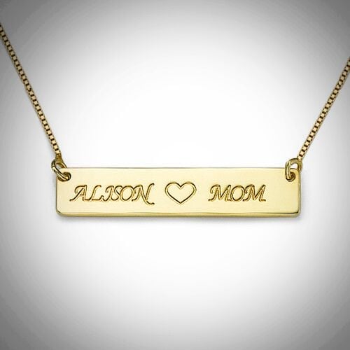 Image of I Love Mom Name Necklace