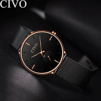 Men’s Black & Gold Quartz Civo Fashion Watch