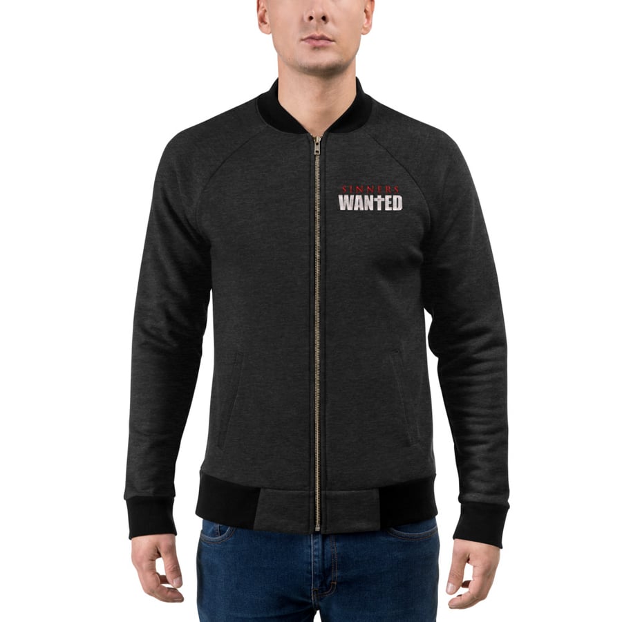 Image of Sinners Wanted Bomber Jacket