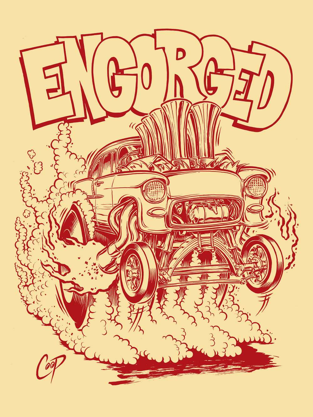 Image of ENGORGED silkscreen print (almost Sold Out!)