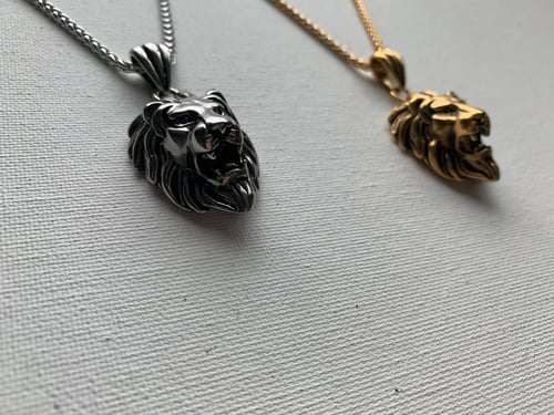 Image of KINGIN’ • Lion Pendant Necklace