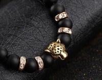 Volcano Lava Stone Leopard Bracelet