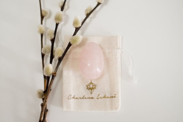 Image of Rose Quartz Yoni Egg