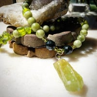Image 3 of Healing your heart/Green Calcite/Connamara/Green Matte Jade/Green Sandstone
