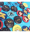 You need some pins. Call your dad. (set of 6 1" butons/pins/badges)