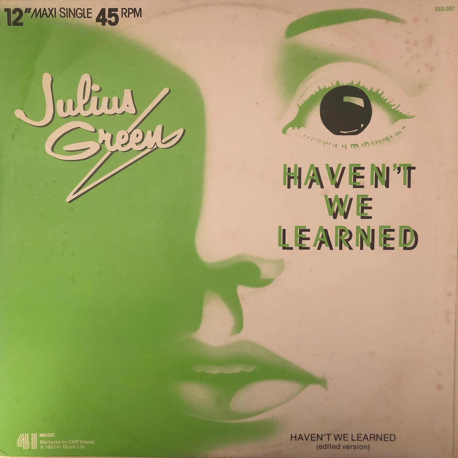 Image of Julius Green ‎– Haven't We Learned