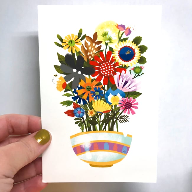 ASSORTED 4x6 Postcards (floral)