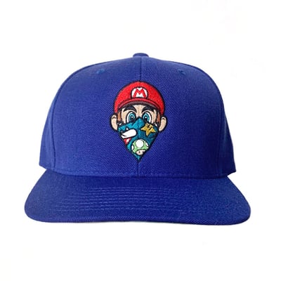 Image of NEW royal blue Mario SnapBack