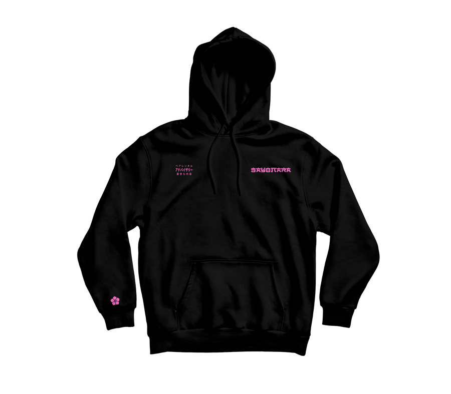 Image of Sweat SAYONARA (Black/Pink)