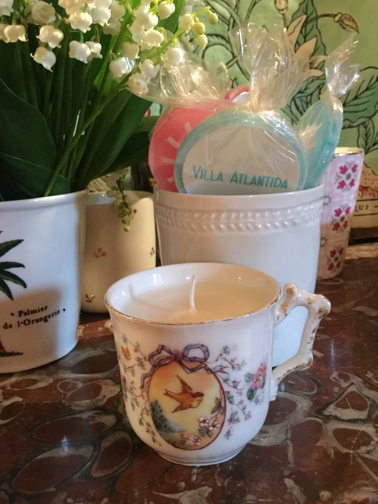 Image of Bougies tasses à café en cire végétale 