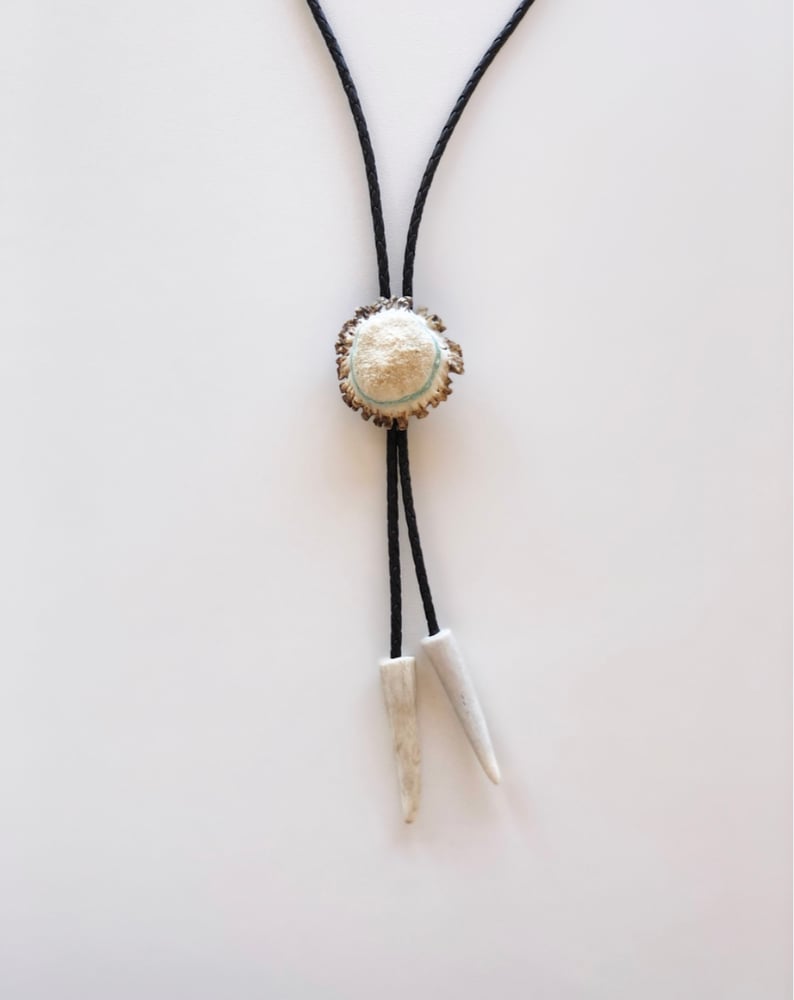 Image of Over the Moon Bolo - Turquoise Button