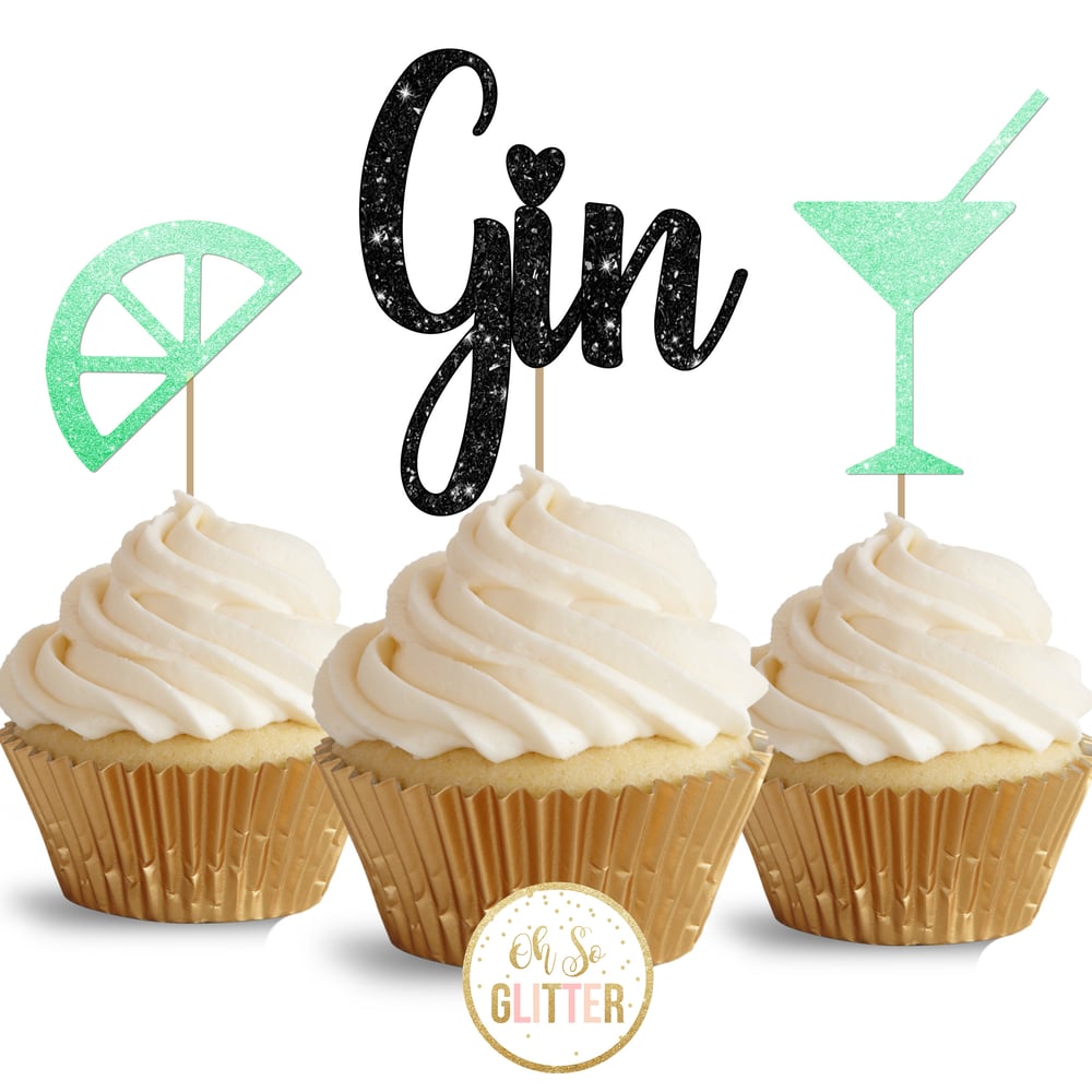 Image of Gin Cupcake Toppers