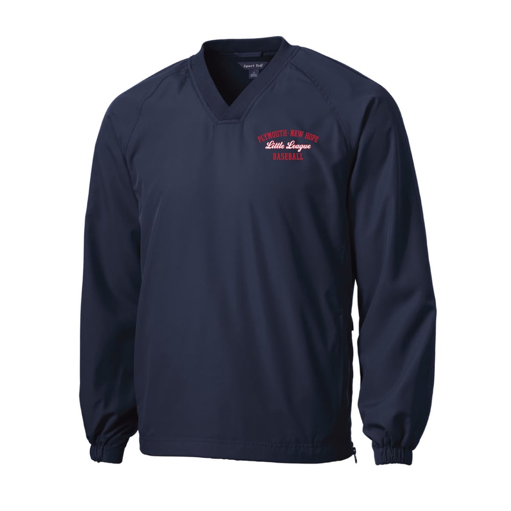 Image of Sport-Tek® V-Neck Raglan Wind Shirt